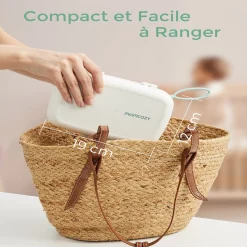 Momcozy                    Set de brosses de nettoyage de biberons 7-en-1 portable    Blanc            7pièces