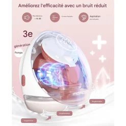 Momcozy                    Tire-lait mobile M9    Blanc/ Rose            180 ml