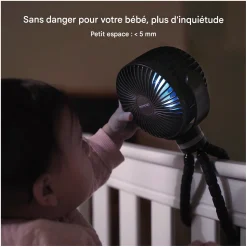 Momcozy                    Ventilateur de poussette portable    Vert