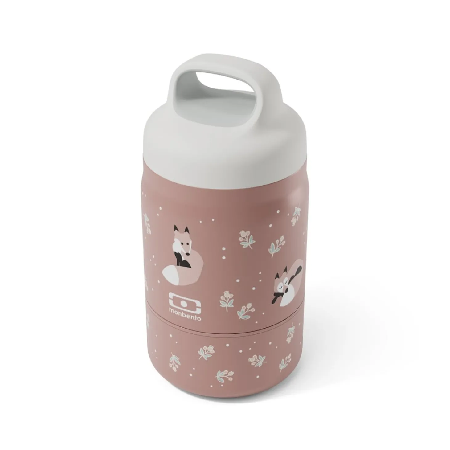Monbento Kids Boîte à encas isotherme Handy Fox 350 ml + 100 ml