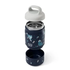 Monbento Kids Boîte à encas isotherme Handy Wolf 350 ml + 100 ml