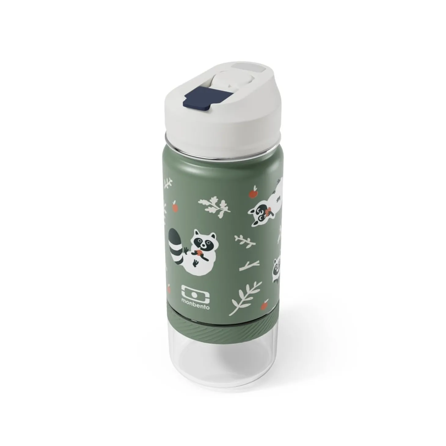 Monbento Kids Gourde 2en1 Twisty Raccoon 300 ml + 120 ml