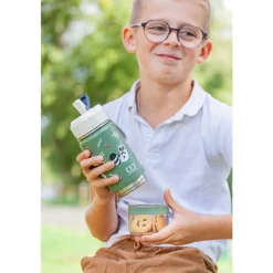 Monbento Kids                    Gourde 2en1 Twisty    Raccoon            300 ml + 120 ml