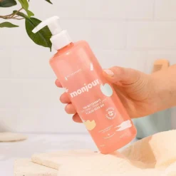 Monjour                    Eau nettoyante visage et corps    Rose            400ml