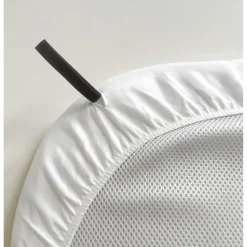 Mon P'tit Dodo Drap Housse Impermeable pour nacelle Blanc 30x75 cm