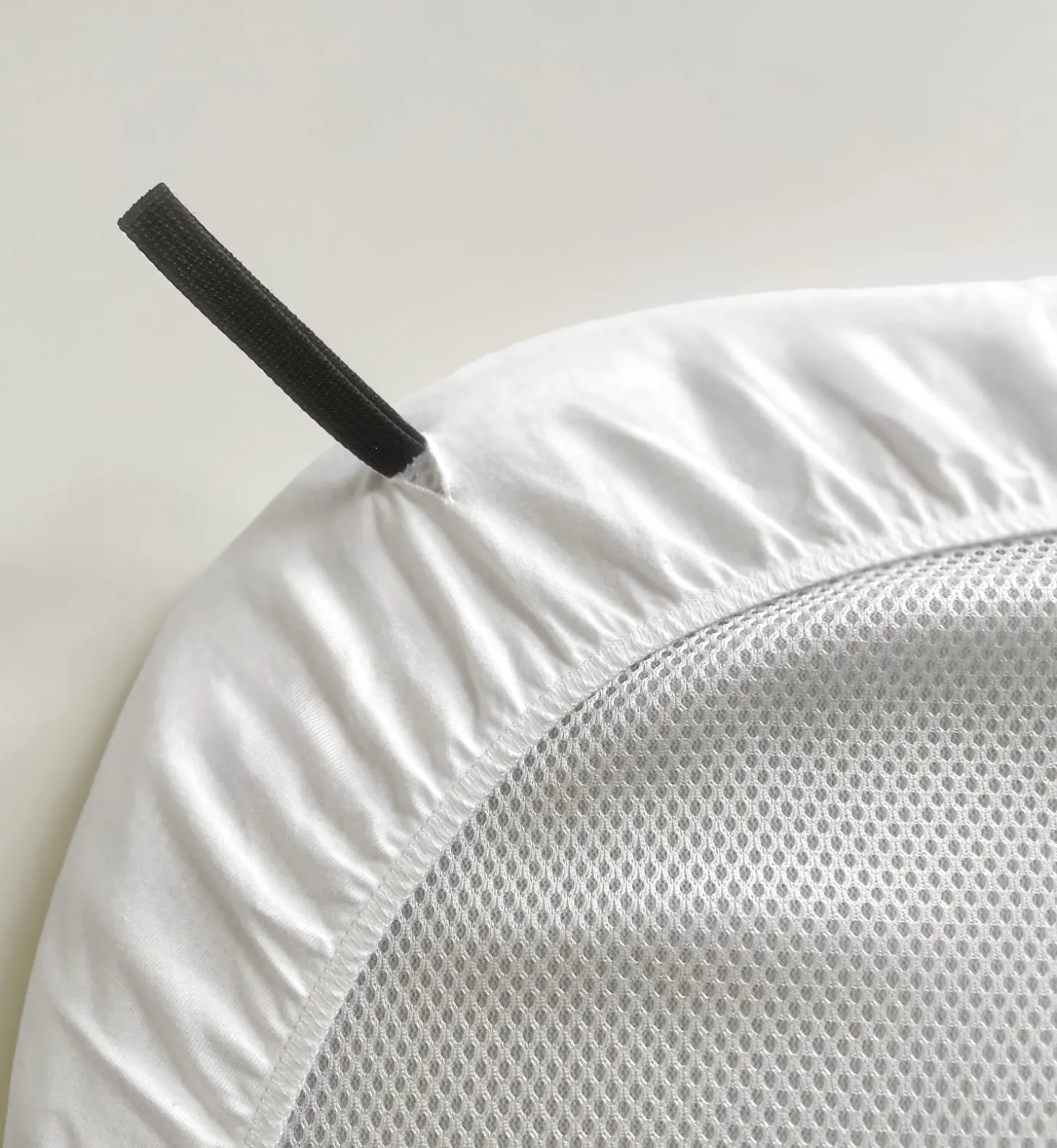 Mon P'tit Dodo Drap Housse Impermeable pour nacelle Blanc 30x75 cm