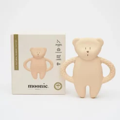 Moonie                    Jouet de dentition ourson en caoutchouc naturel    Sable