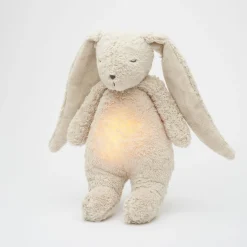 Moonie Peluche lapin nature bio avec sons & lumières Sable