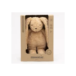Moonie                    Peluche Petit Lapin sensoriel en coton bio    Cappuccino
