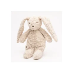 Moonie                    Peluche Petit Lapin sensoriel en coton bio    Sable