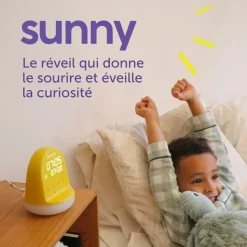 Morphée Réveil éducatif & veilleuse Sunny Jaune
