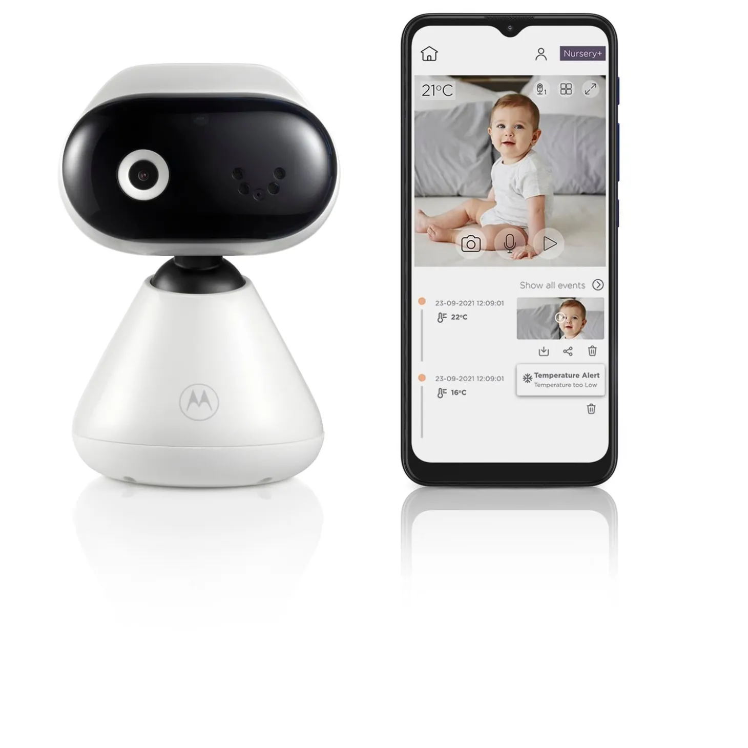 Motorola Ecouté bébé PIP1000 Blanc / Noir