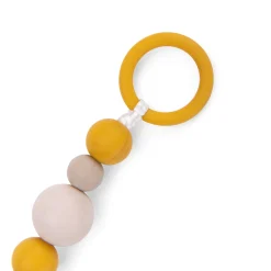 Moulin Roty Attache-tétine bois et silicone lion Multicolore