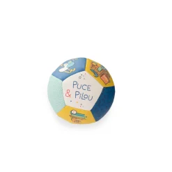 Moulin Roty Ballon souple Puce & Pilou Multicolore