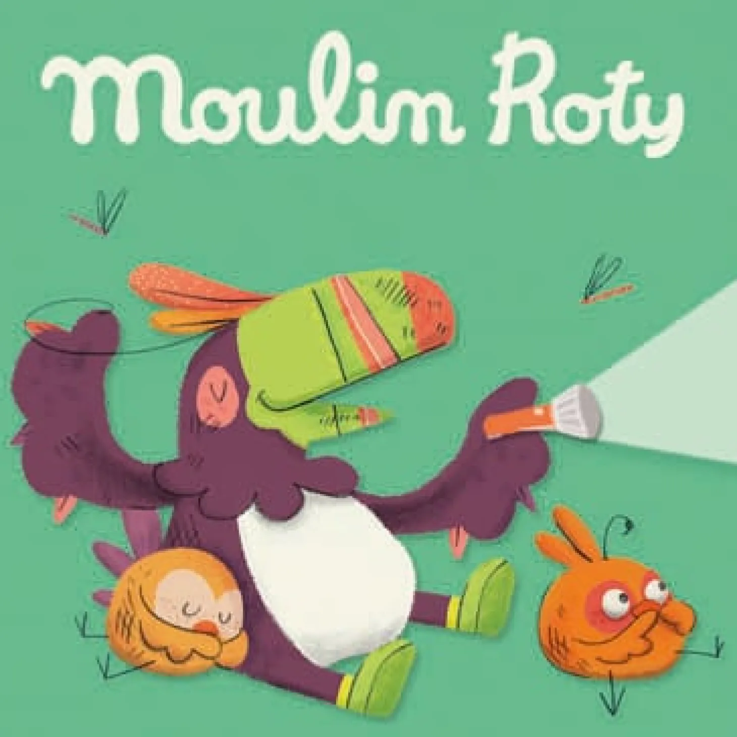 Moulin Roty Boîte de 3 disques pour lampe à histoires Dans la jungle