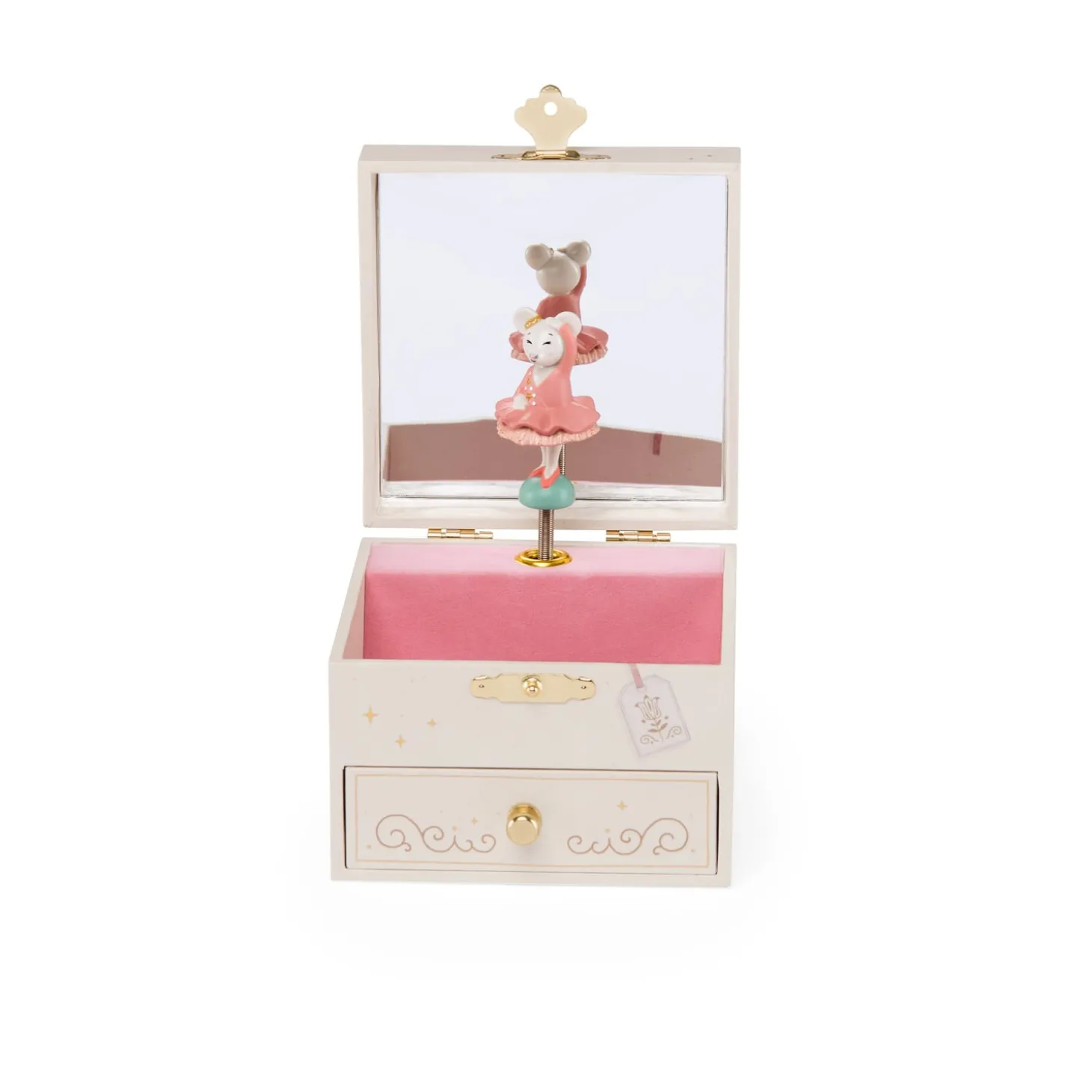 Moulin Roty Boîte à musique coffret La petite école de danse Crème