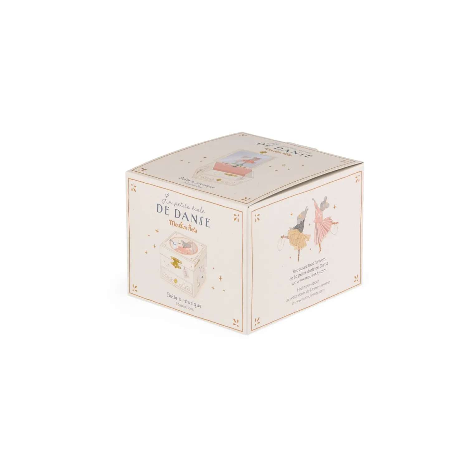 Moulin Roty Boîte à musique coffret La petite école de danse Crème
