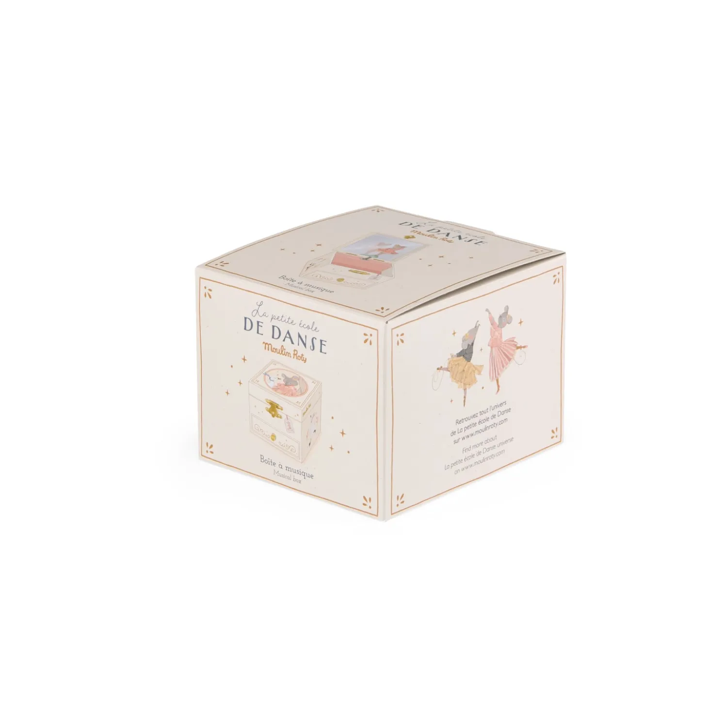 Moulin Roty Boîte à musique coffret La petite école de danse Crème