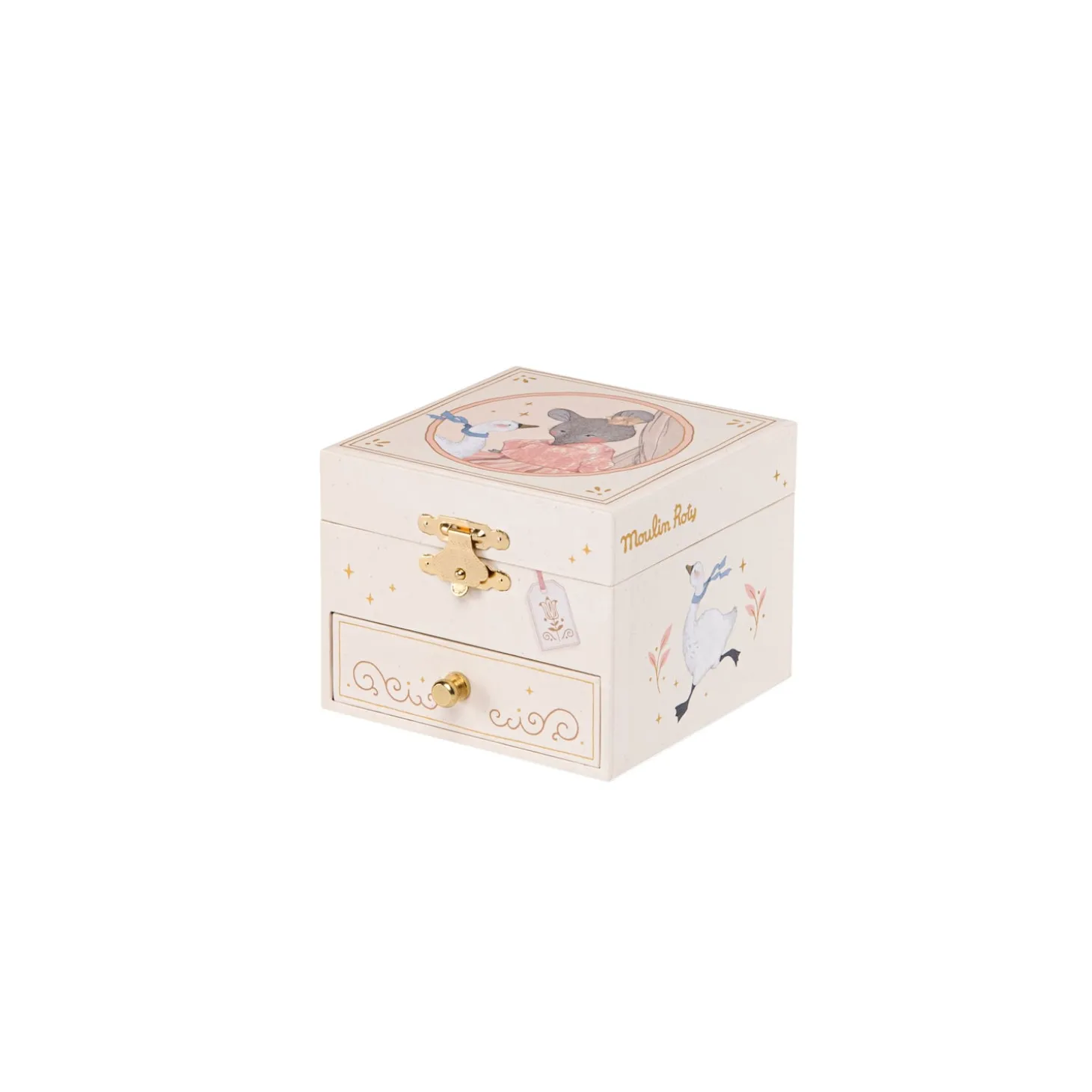 Moulin Roty Boîte à musique coffret La petite école de danse Crème