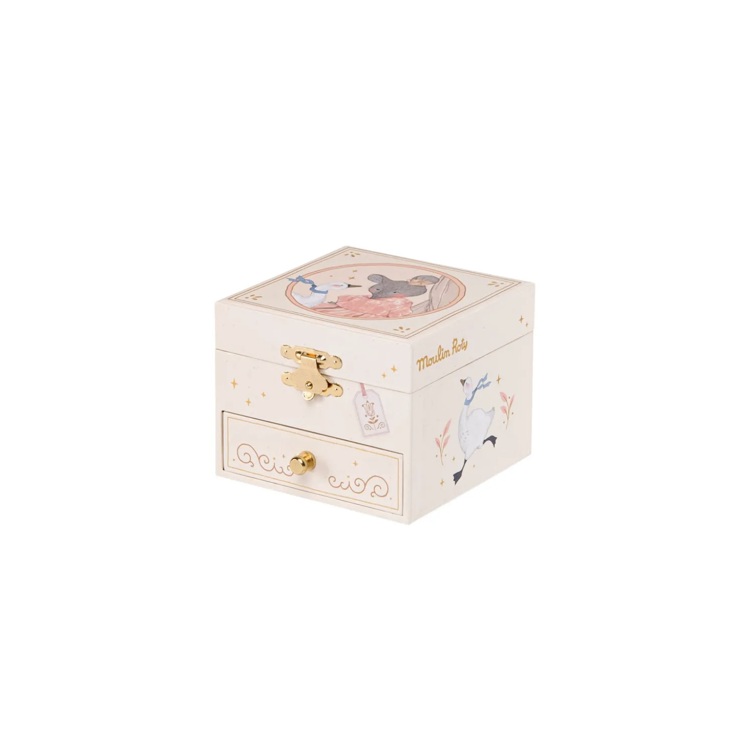 Moulin Roty Boîte à musique coffret La petite école de danse Crème