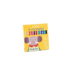 Moulin Roty                    10 bâtonnets de pâte à modeler Les Popipop    Multicolore