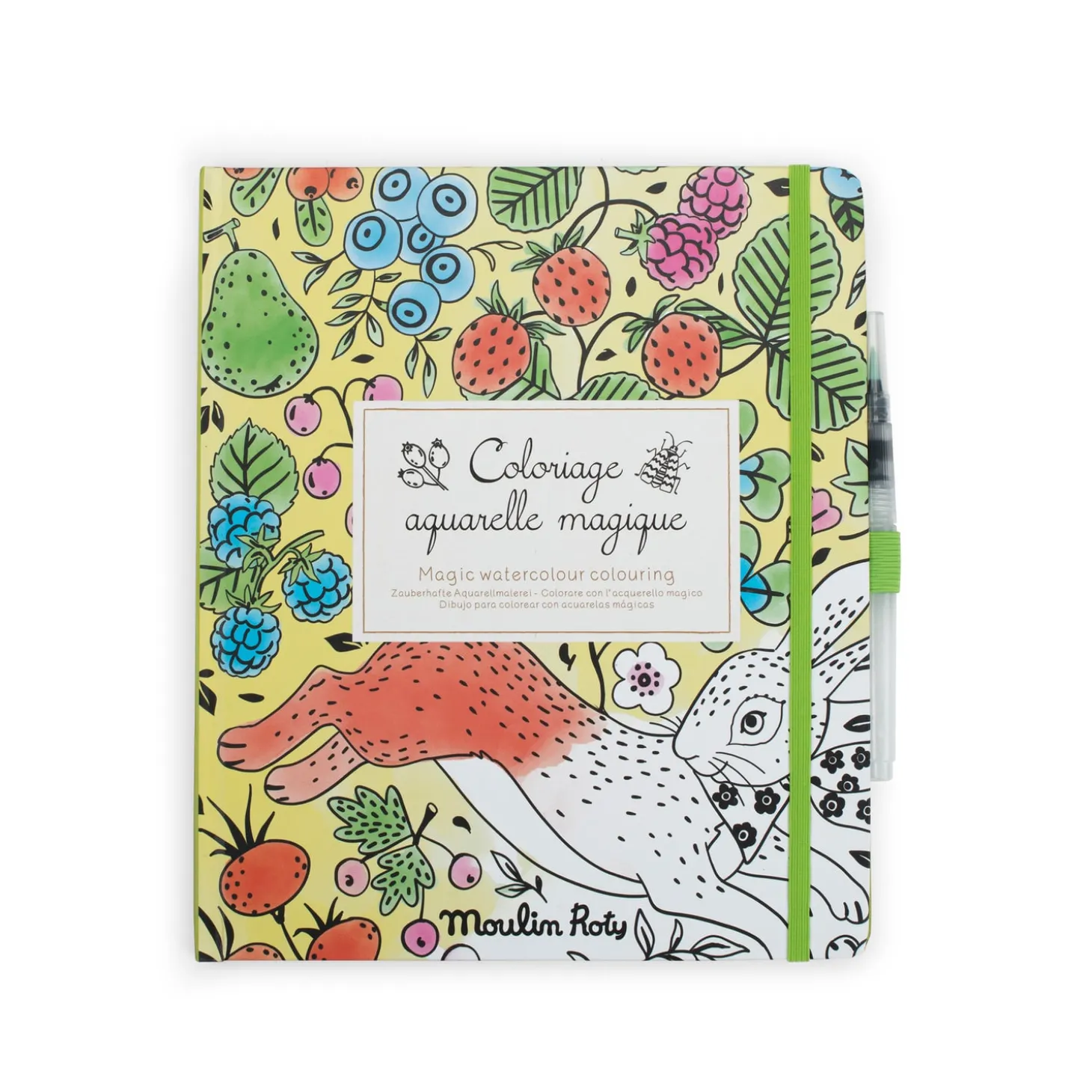 Moulin Roty Cahier coloriage Le Jardinier Le Jardin du Moulin Multicolore