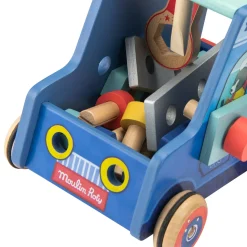Moulin Roty Camionnette d'activités bricoleur Puce & Pilou Bleu/rouge
