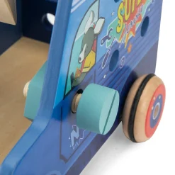 Moulin Roty Camionnette d'activités bricoleur Puce & Pilou Bleu/rouge