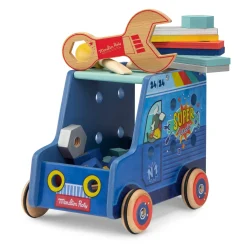Moulin Roty Camionnette d'activités bricoleur Puce & Pilou Bleu/rouge