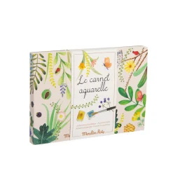 Moulin Roty Carnet aquarelle Le jardin du moulin Multicolore