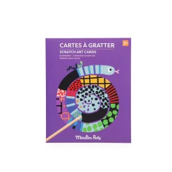 Moulin Roty Cartes à gratter Les Toupitis Multicolore