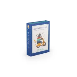 Moulin Roty                    Cartes Mes 12 premiers mois Puce & Pilou 30 cartes    Bleu