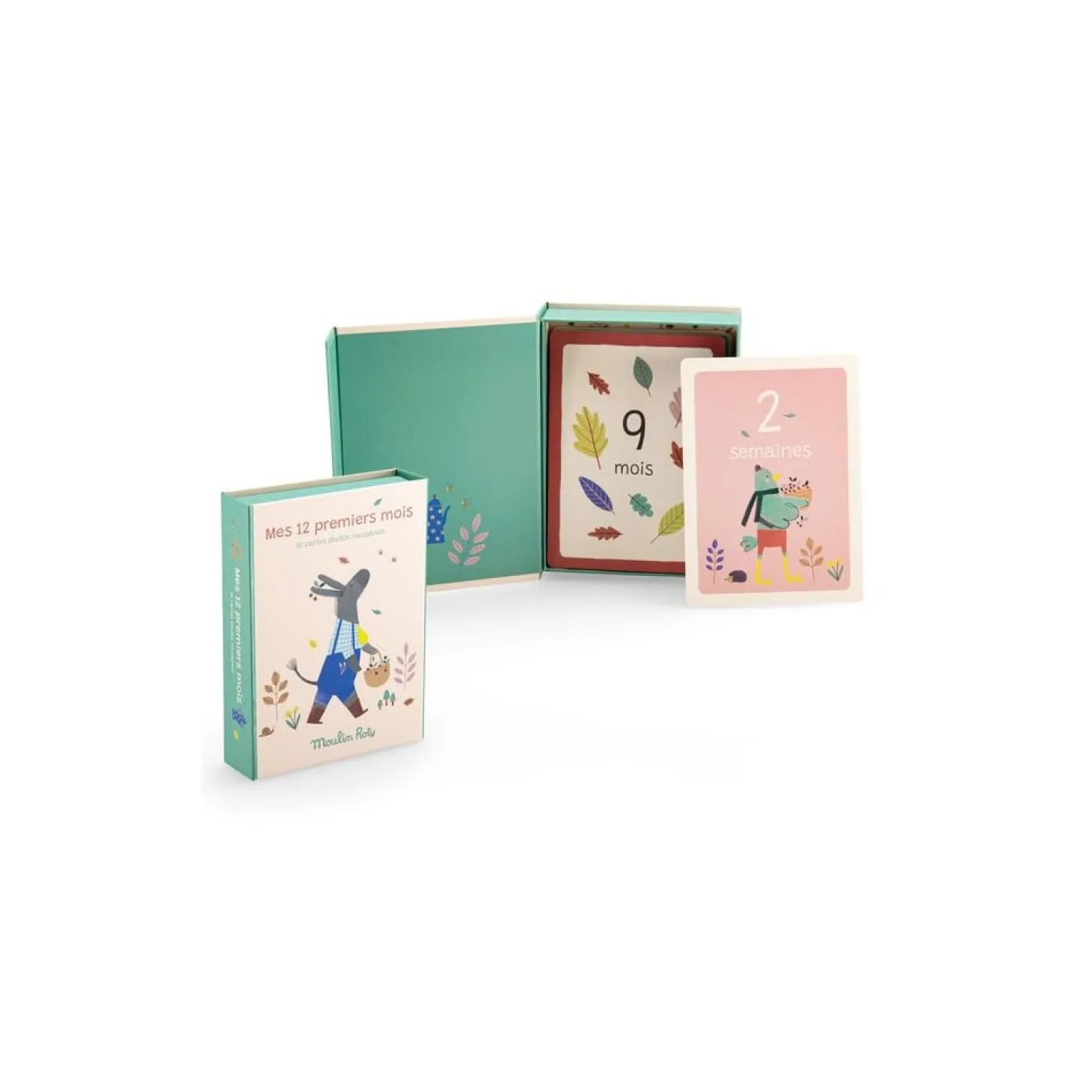 Moulin Roty Cartes Mes 12 premiers mois Pomme des bois