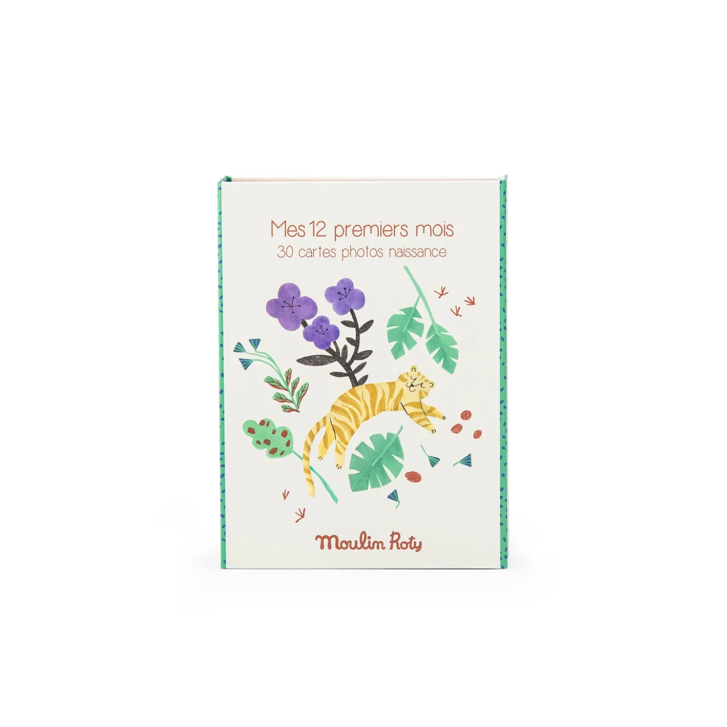 Moulin Roty Cartes Mes 12 premiers mois La forêt Mawa 30 cartes Crème/vert/marron