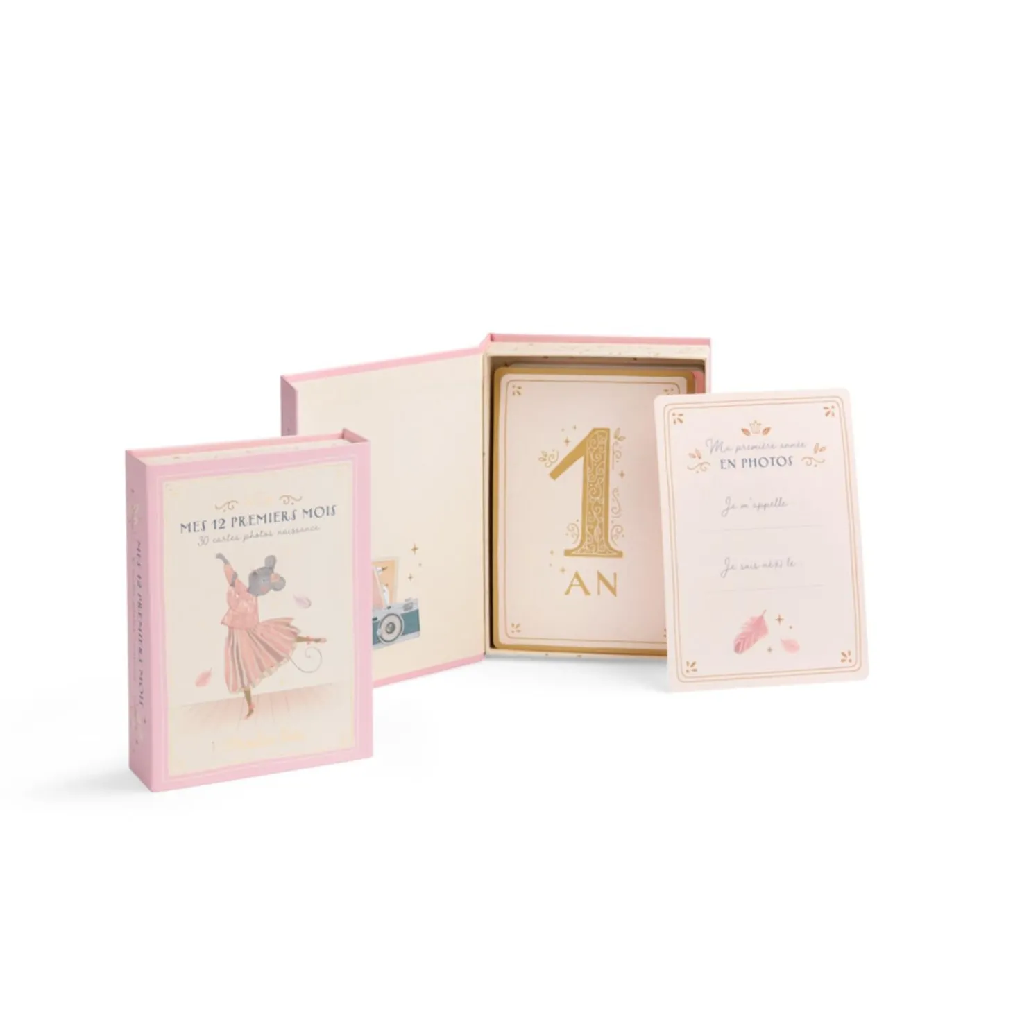 Moulin Roty Cartes naissance La petite école de danse Rose