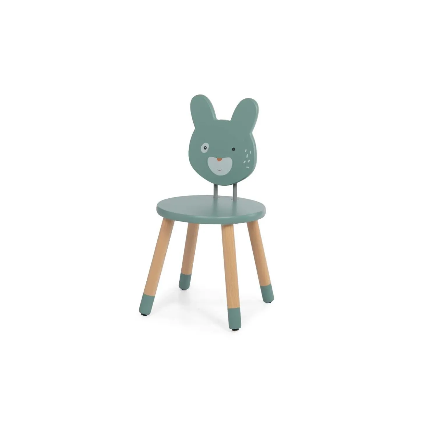 Moulin Roty Chaise Trois petits lapins Sauge