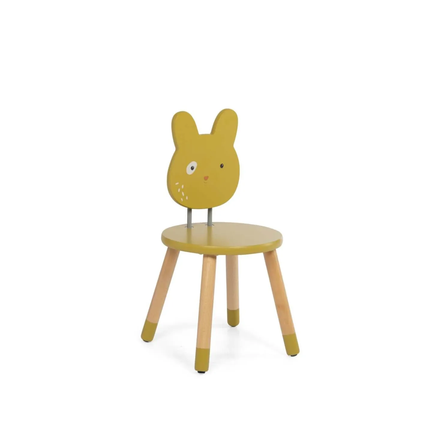 Moulin Roty Chaise Trois petits lapins Ocre