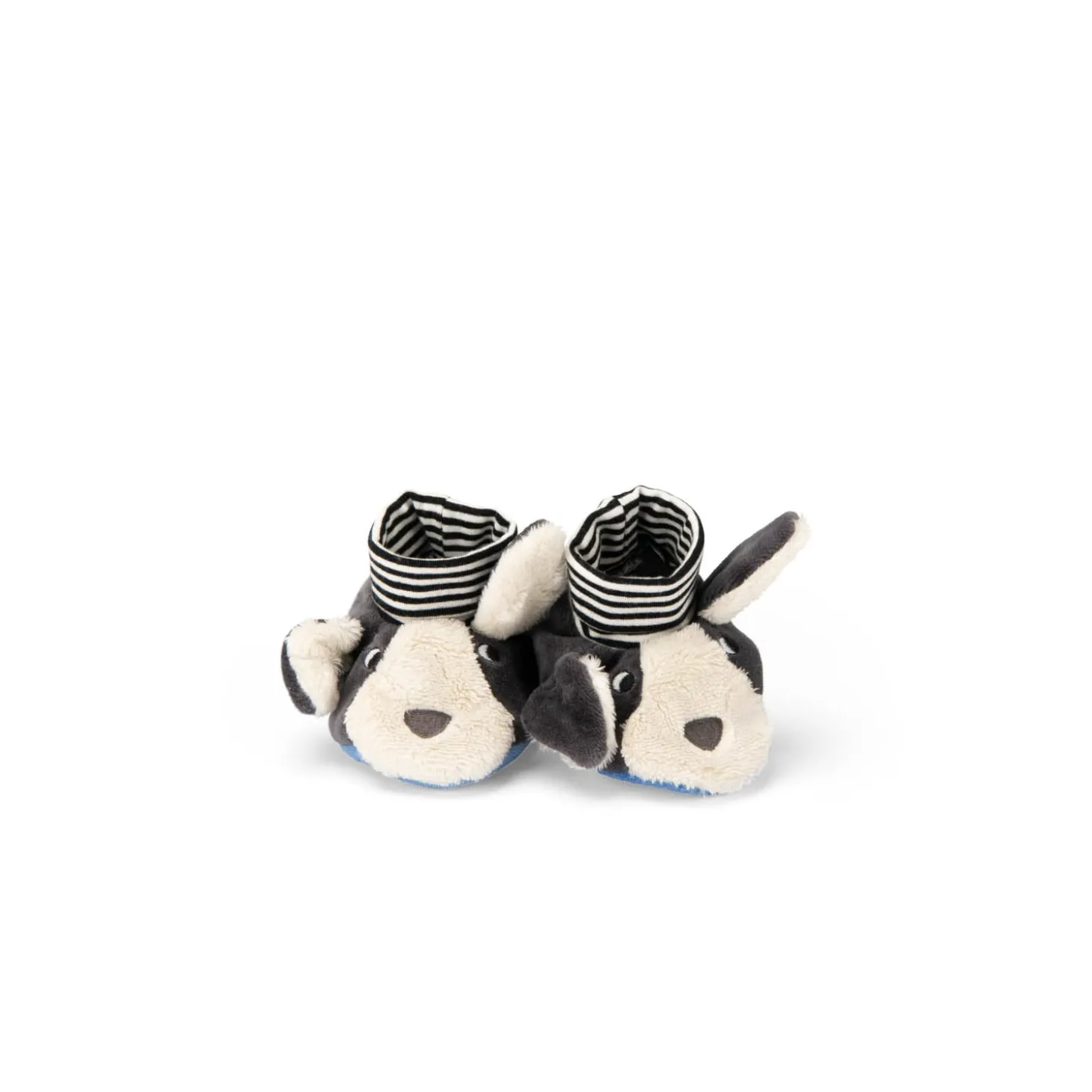 Moulin Roty Chaussons chien Puce Puce & Pilou Bleu/Crème 0-6 mois