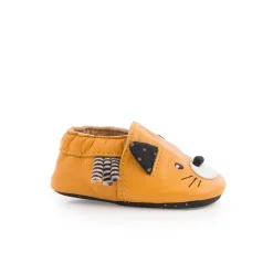 Moulin Roty Chaussons cuir chat Les moustaches Mixte 0-6 mois