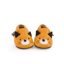 Moulin Roty                    Chaussons cuir chat Les moustaches    Mixte            0-6 mois