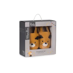 Moulin Roty                    Chaussons cuir chat Les moustaches    Mixte            0-6 mois