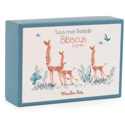 Moulin Roty Chaussons Girafe Sous Mon Baobab Mixte 0-6 mois