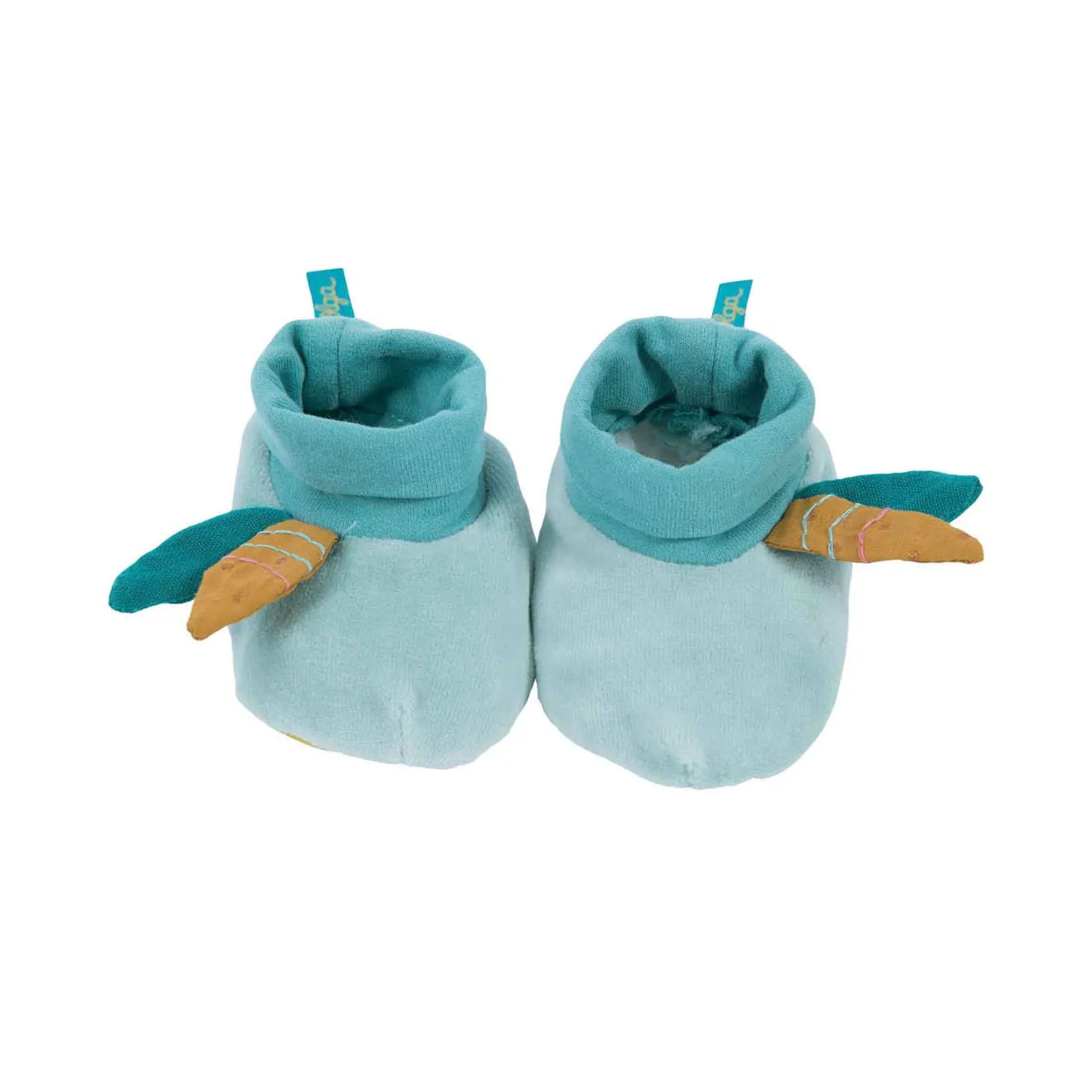 Moulin Roty Chaussons Le Voyage d'Olga Garçon 0-6 mois