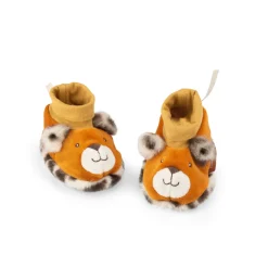 Moulin Roty Chaussons léopard Taïgo La forêt Mawa Marron/Léopard 0-6 mois