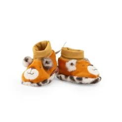 Moulin Roty                    Chaussons léopard Taïgo La forêt Mawa    Marron/Léopard            0-6 mois