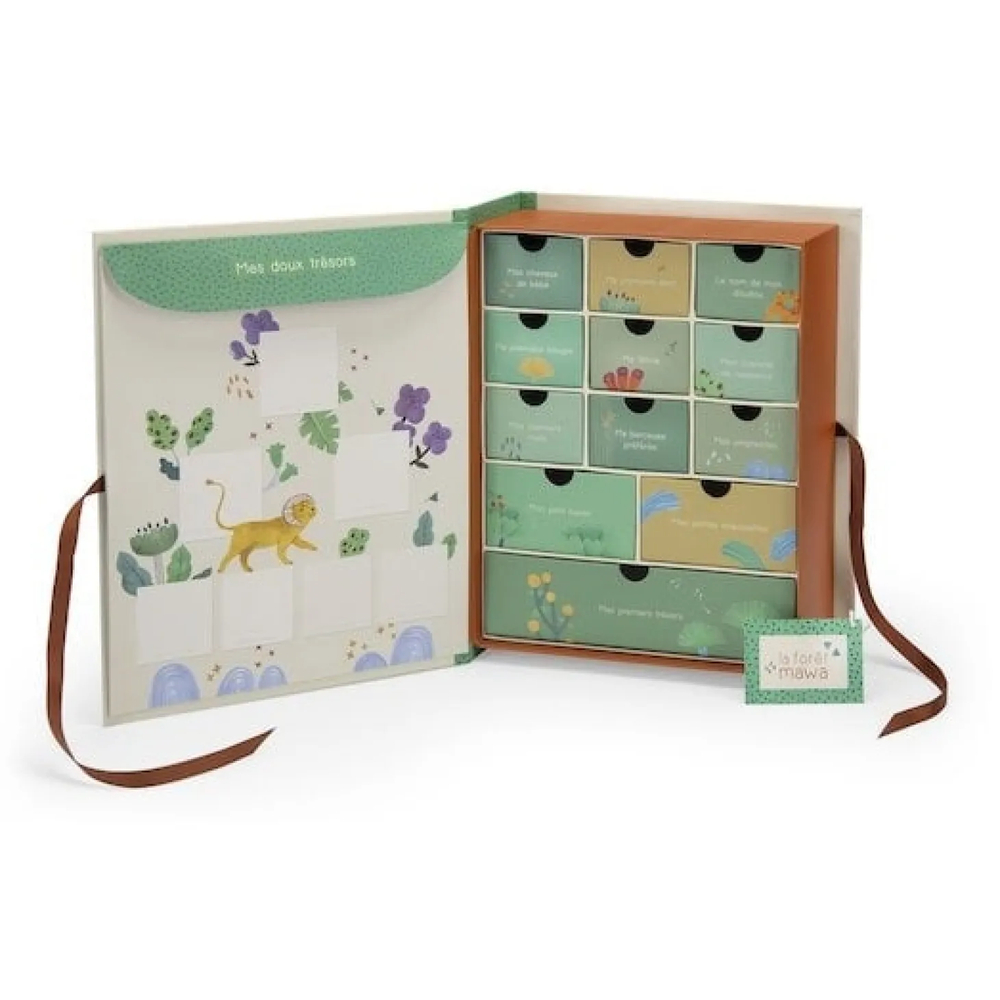 Moulin Roty Coffret naissance La forêt Mawa Multicolore