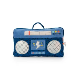 Moulin Roty Coussin radio Puce & Pilou Bleu