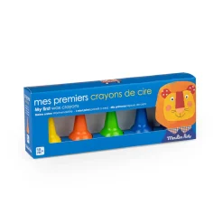 Moulin Roty 5 crayons de cire Les Popipop Multicolore