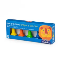 Moulin Roty 5 crayons de cire Les Popipop Multicolore