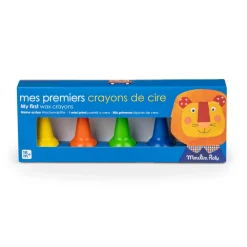 Moulin Roty 5 crayons de cire Les Popipop Multicolore